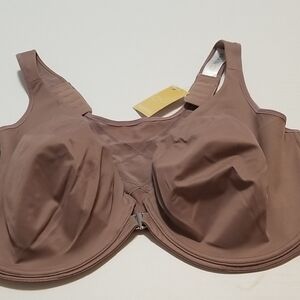 Delimira Elegant Tan Full Support Bra Front Close U/W 42G US Sz.